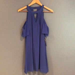 Off shoulder Blue Dress